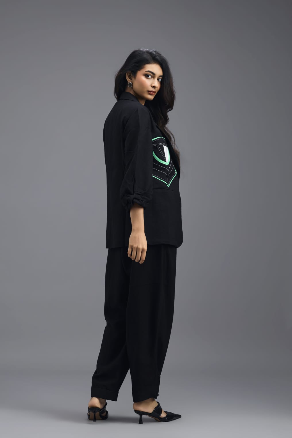 BLACK LINEN PANTS