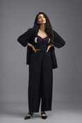 Load image into Gallery viewer, BLACK RELAXED BLAZER WITH VOLUMINOUS SLEEVES
