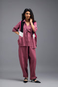 Load image into Gallery viewer, PINK TAILORED LINEN PANTS
