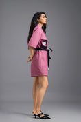 Load image into Gallery viewer, PINK TAILORED PLAYSUIT WITH NEON COLOUR-BLOCK POCKET PANEL
