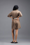 Load image into Gallery viewer, MUD TAILORED PLAYSUIT WITH NEON COLOUR-BLOCK POCKET PANEL
