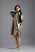 Load image into Gallery viewer, MUD OVERSIZED BOXY DRESS WITH NEON CONTRAST STRIPE
