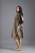Load image into Gallery viewer, MUD OVERSIZED BOXY DRESS WITH NEON CONTRAST STRIPE
