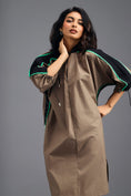 Load image into Gallery viewer, MUD OVERSIZED BOXY DRESS WITH NEON CONTRAST STRIPE
