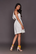 Load image into Gallery viewer, White One Shoulder Short Dress
