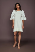 Load image into Gallery viewer, White Dress With Embroidered Cutwork
