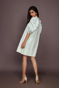 Load image into Gallery viewer, White Dress With Embroidered Cutwork
