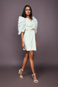 Load image into Gallery viewer, White Side Cutout Dress With Cutwork
