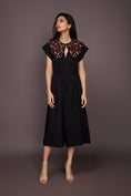 Load image into Gallery viewer, Black Jumpsuit With Detachable Collar
