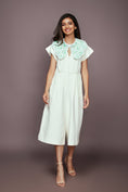 Load image into Gallery viewer, White Jumpsuit With Detachable Collar

