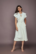 Load image into Gallery viewer, White Jumpsuit With Detachable Collar

