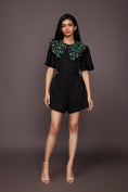 Load image into Gallery viewer, Black Playsuit With Detachable Collar
