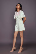 Load image into Gallery viewer, White Playsuit With Detachable Collar
