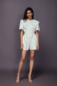 Load image into Gallery viewer, White Playsuit With Detachable Collar
