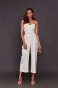 Load image into Gallery viewer, White Co-Ord Pants Comes With Sequin Belt
