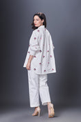 Load image into Gallery viewer, White Hand Embroidered Shirt With Pants Co-Ord Set
