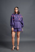 Load image into Gallery viewer, Purple Confetti Detailed Co-Ord Set
