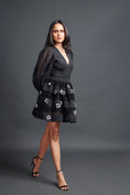 Load image into Gallery viewer, Black Confetti Skirt With Top

